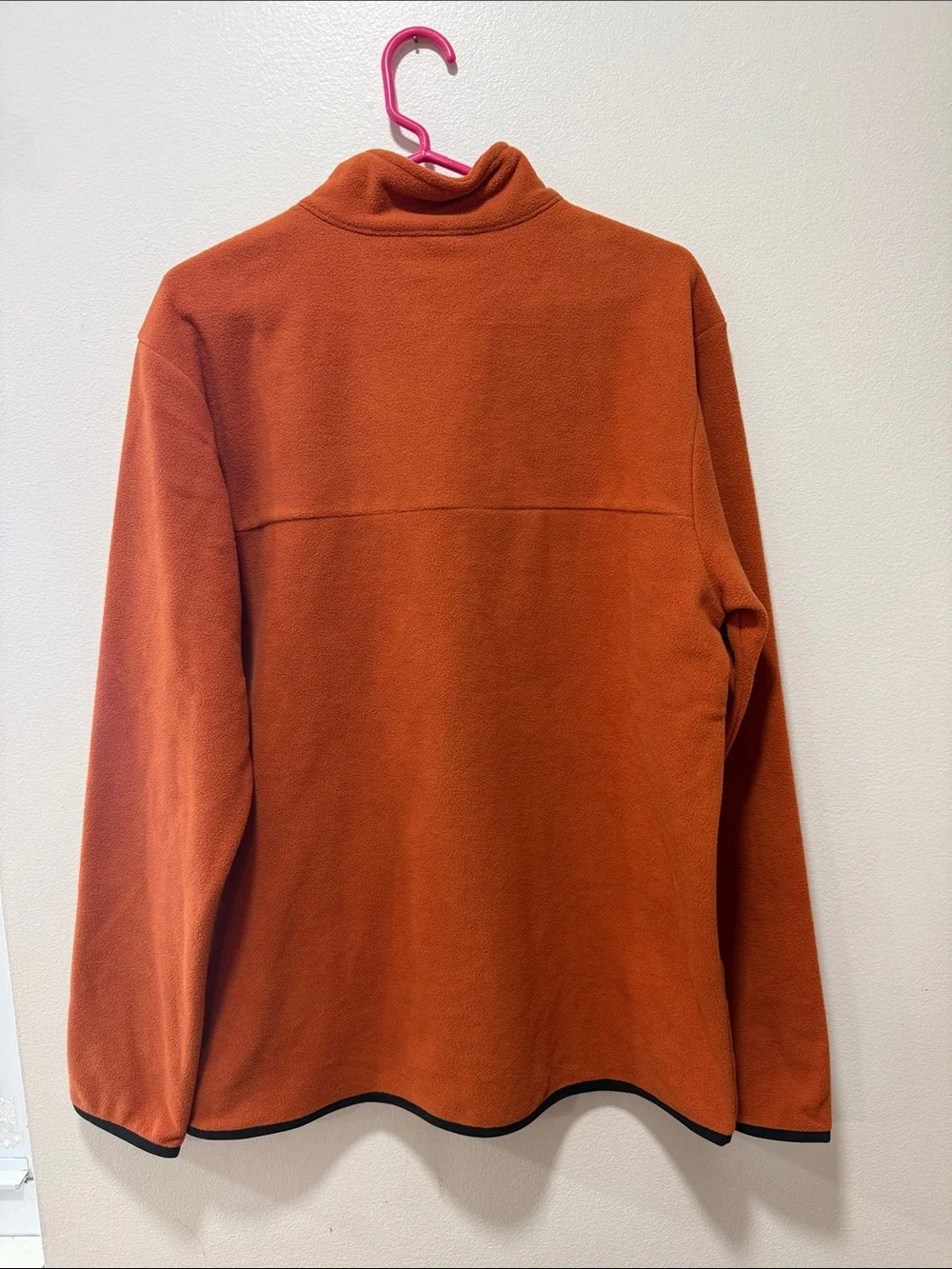 The North Face Men's Orange Quarter-Zip Fleece Pullover